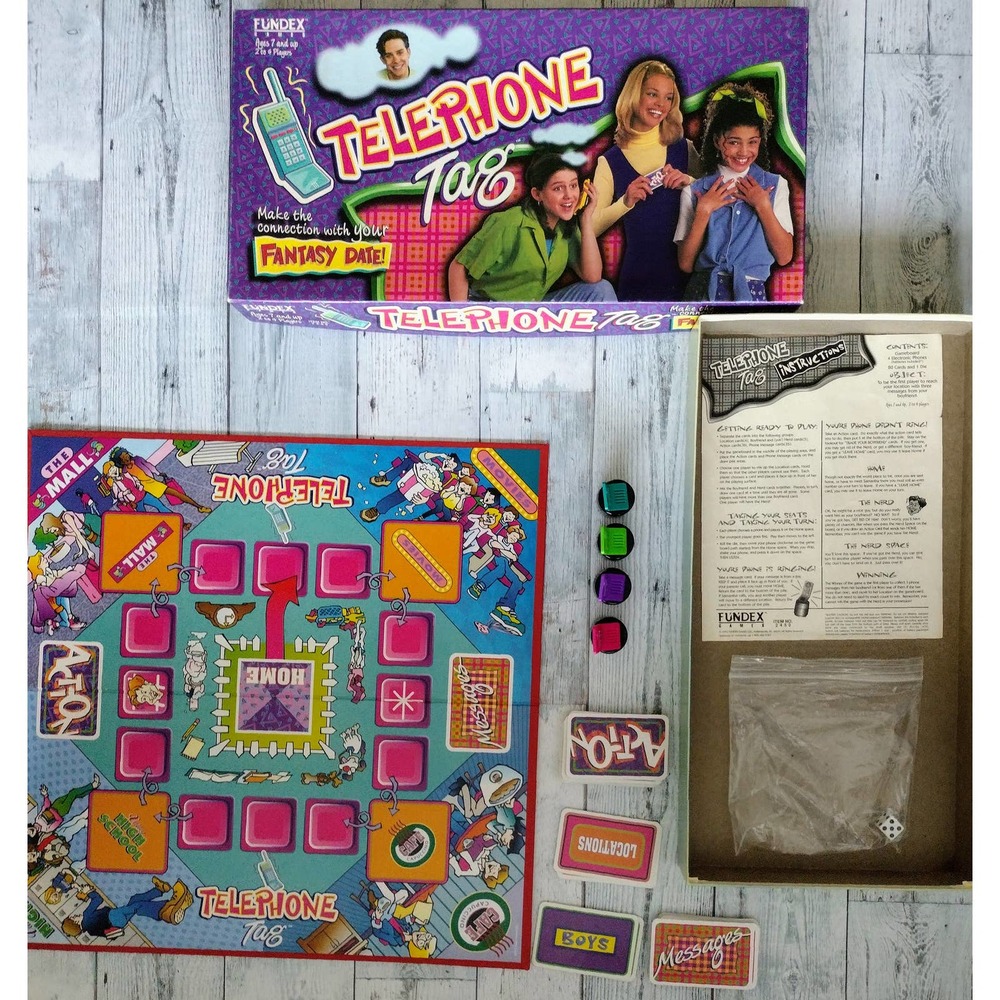1995 Fundex Games Vintage Telephone Tag Fantasy Date. Fast Shipping. Retail $105